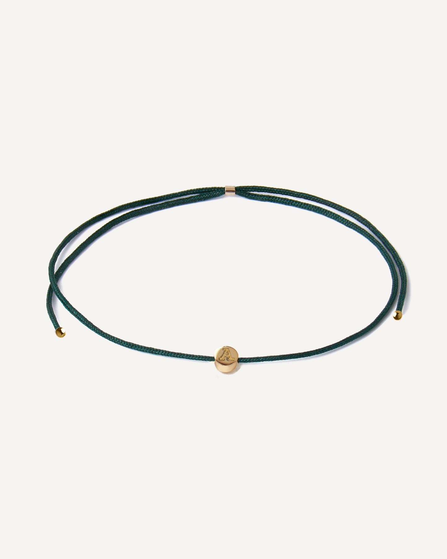 Pulseira Cord Inicial em Ouro 18K