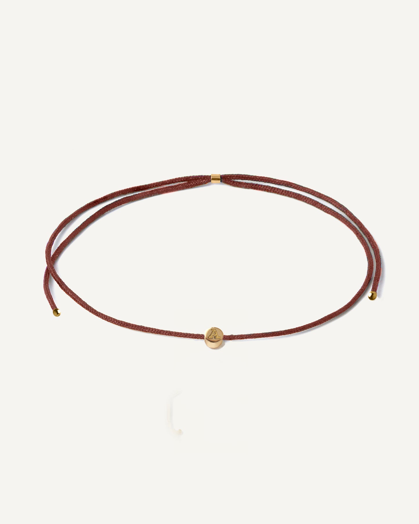 Pulseira Cord Inicial em Ouro 18K
