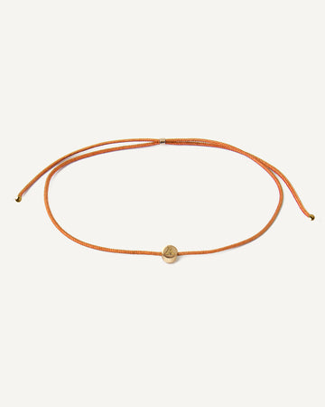 Pulseira Cord Inicial em Ouro 18K