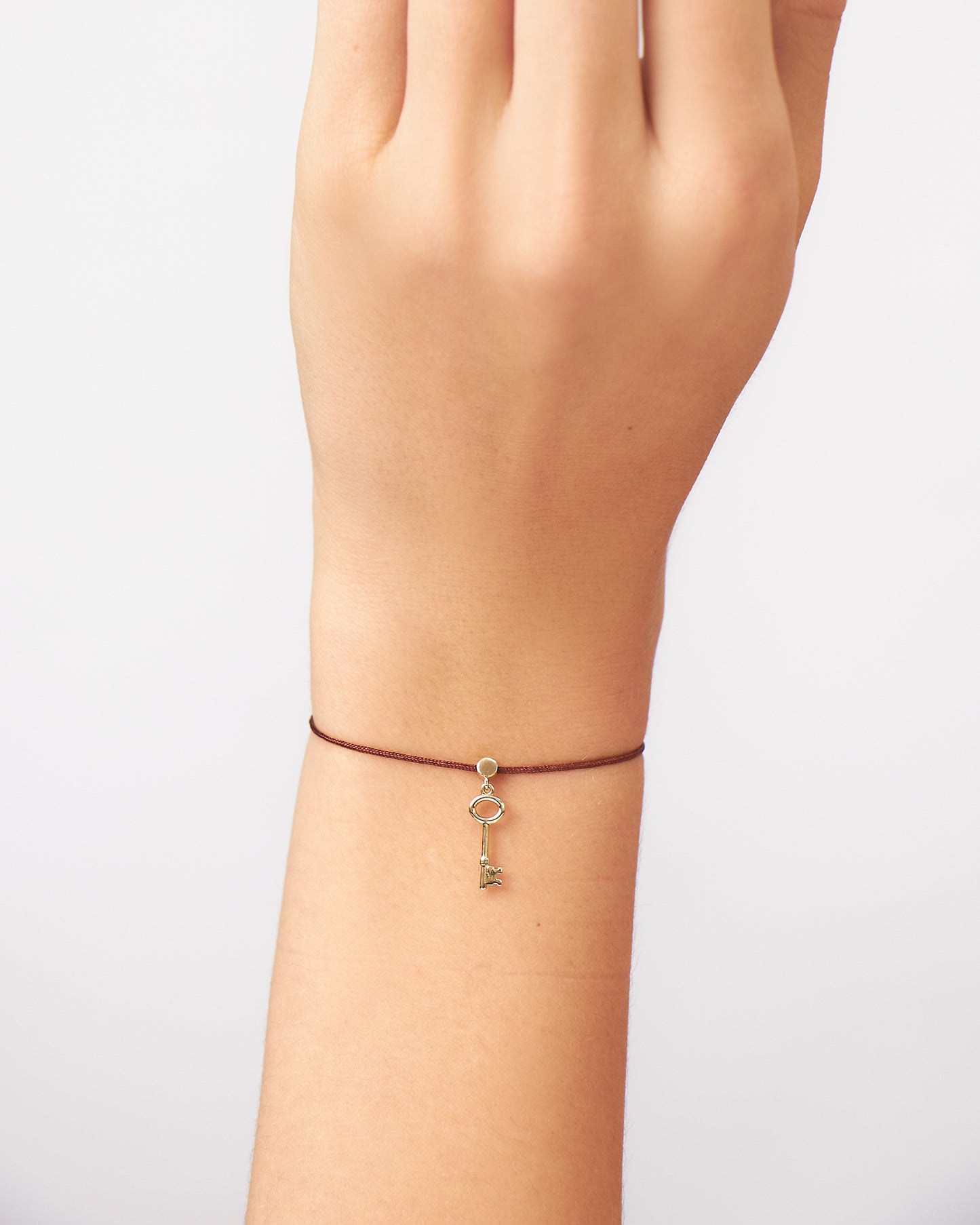 Pulseira Cord Chave em Ouro 18K