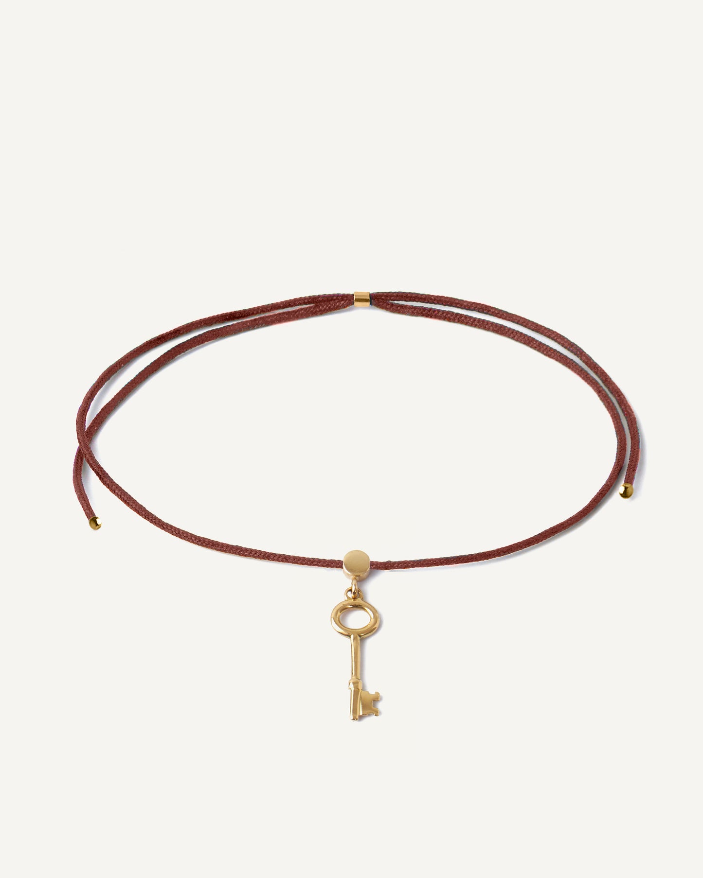 Pulseira Cord Chave em Ouro 18K