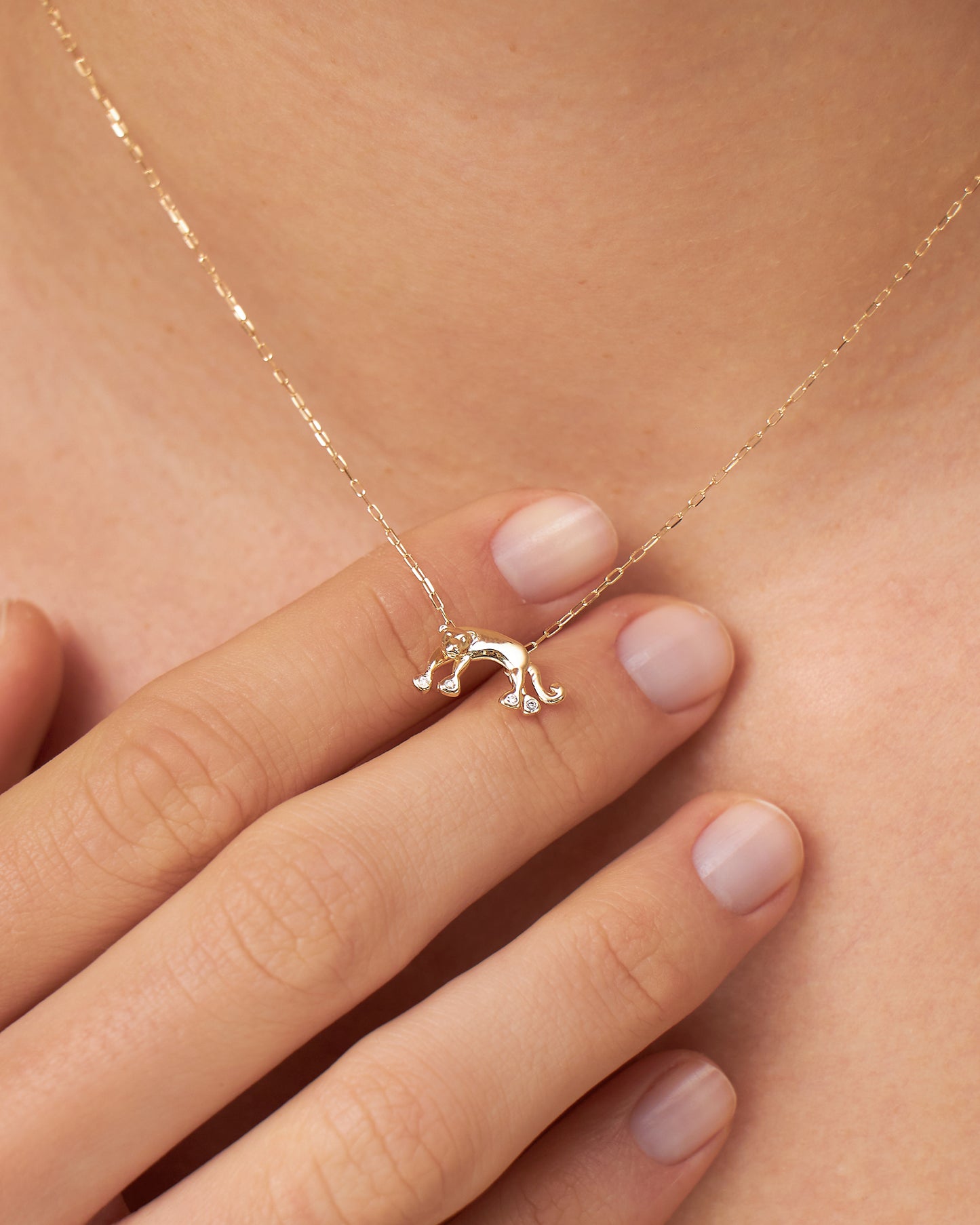 Colar Pantera em Ouro 18K e Diamantes