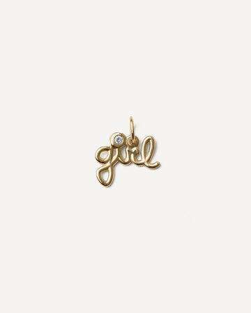 Pingente Girl em Ouro 18K e Diamante