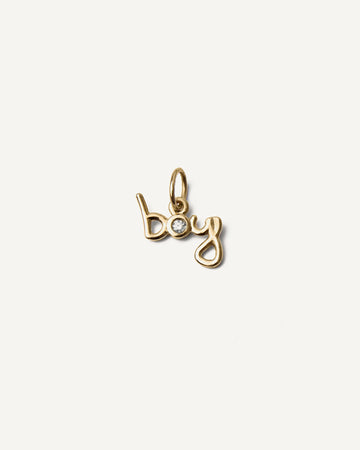 Pingente Boy em Ouro 18K e Diamante