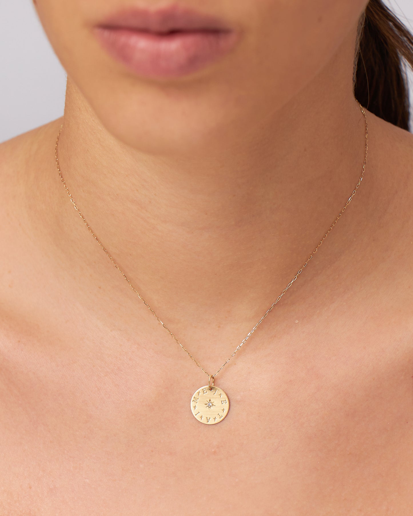 Pingente Medalha Je T'Aime em Ouro 18K
