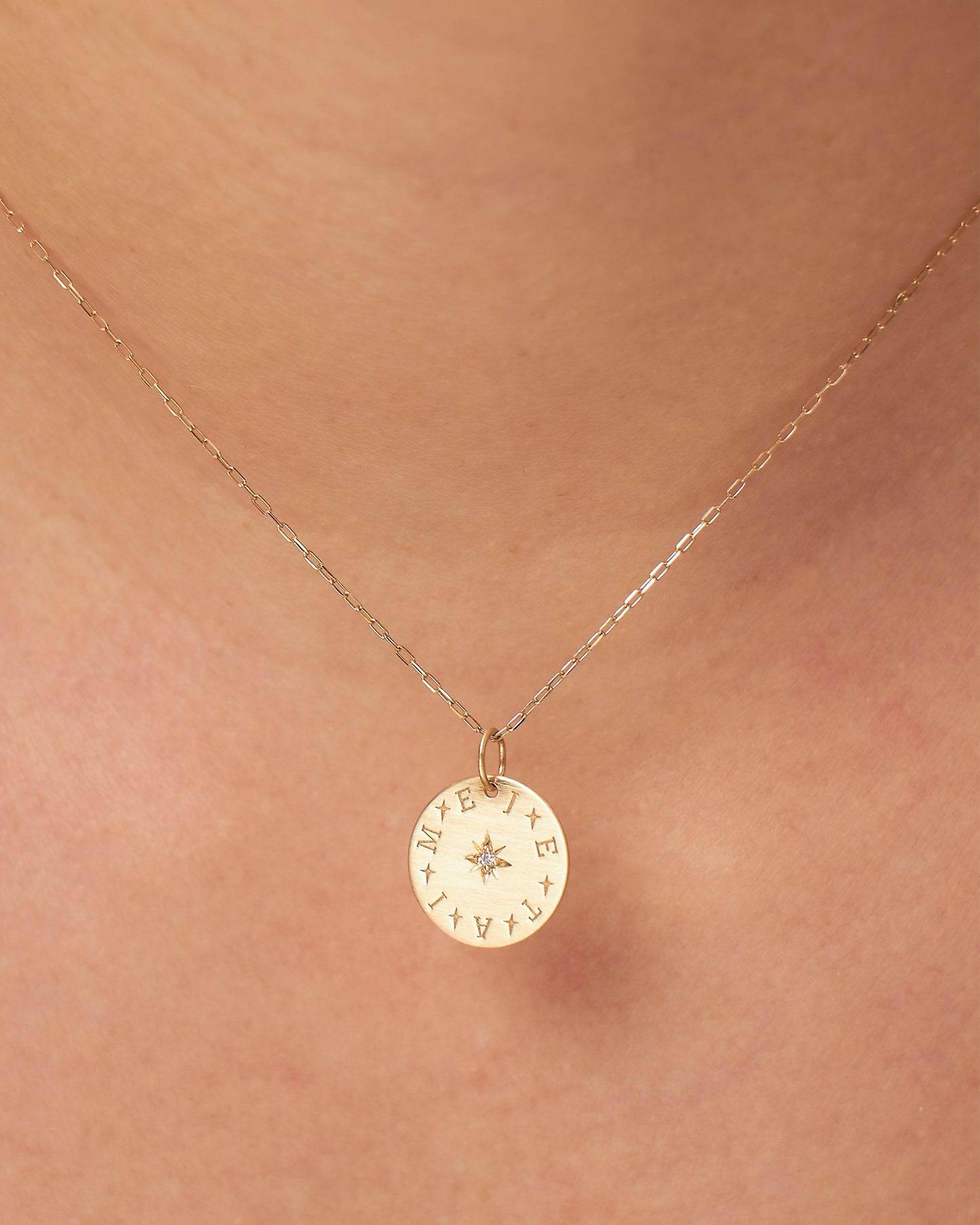 Pingente Medalha Je T'Aime em Ouro 18K