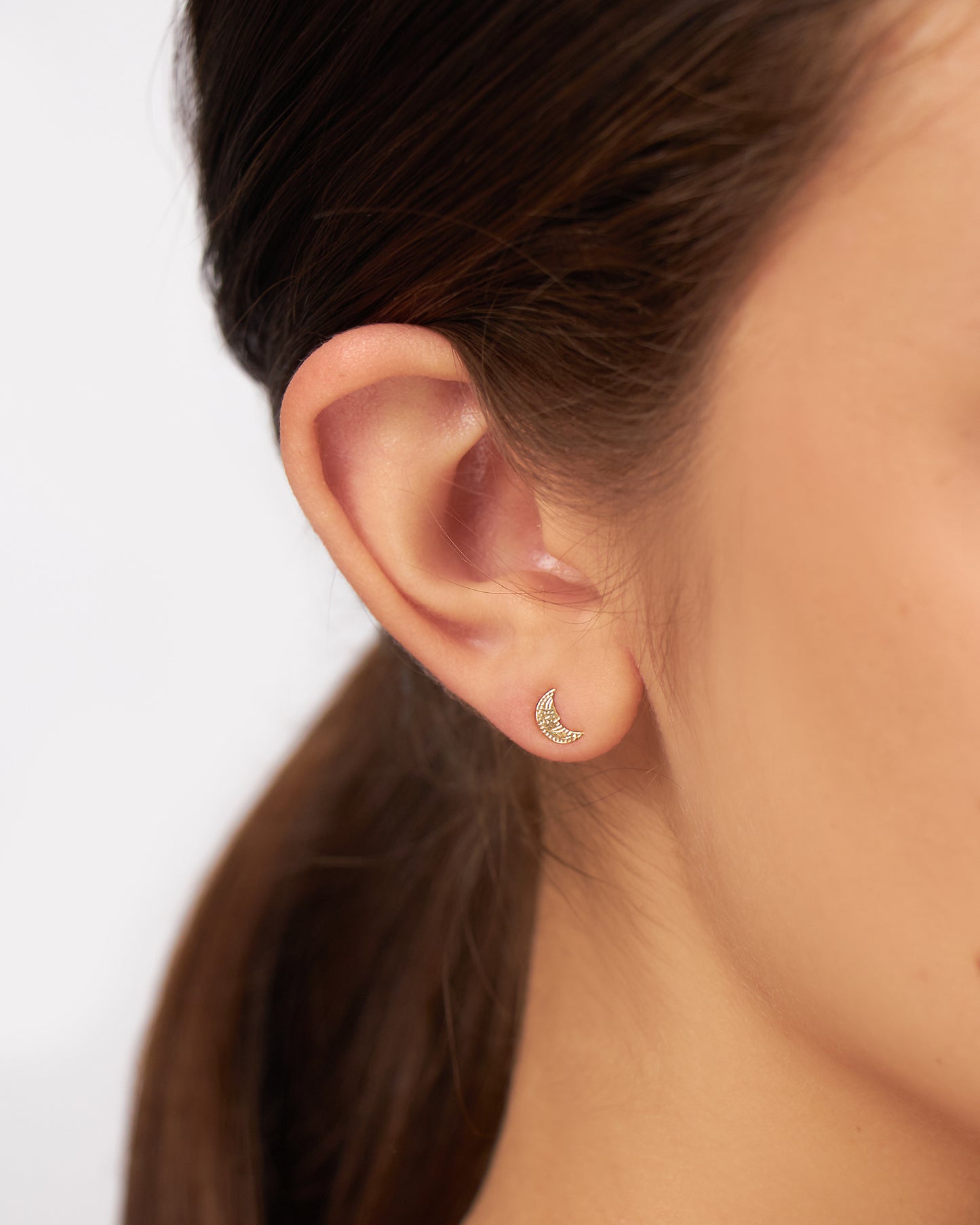 Brinco Lua Petit em Ouro 18K