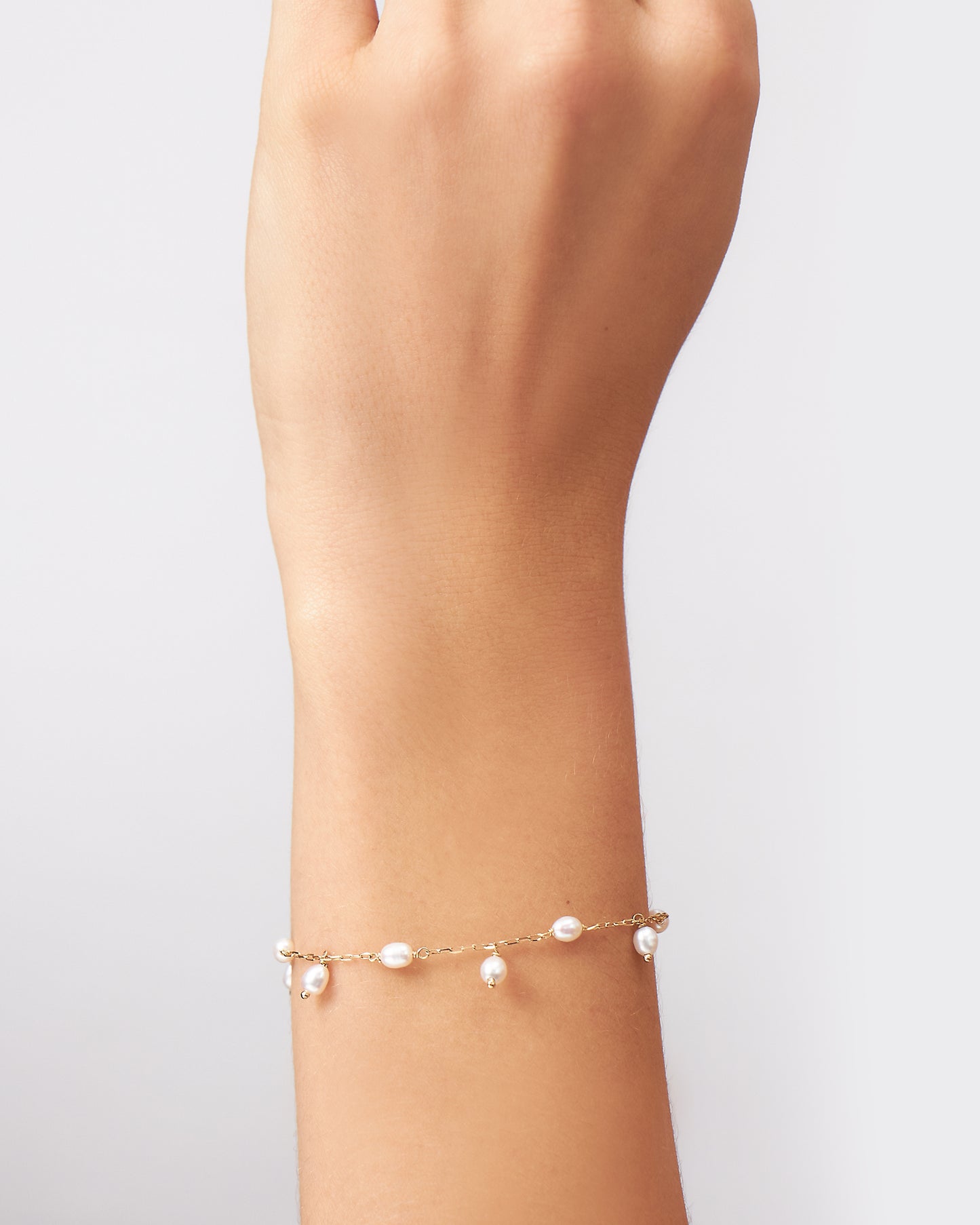 Pulseira Infantil Sal em Ouro 18K e Pérolas