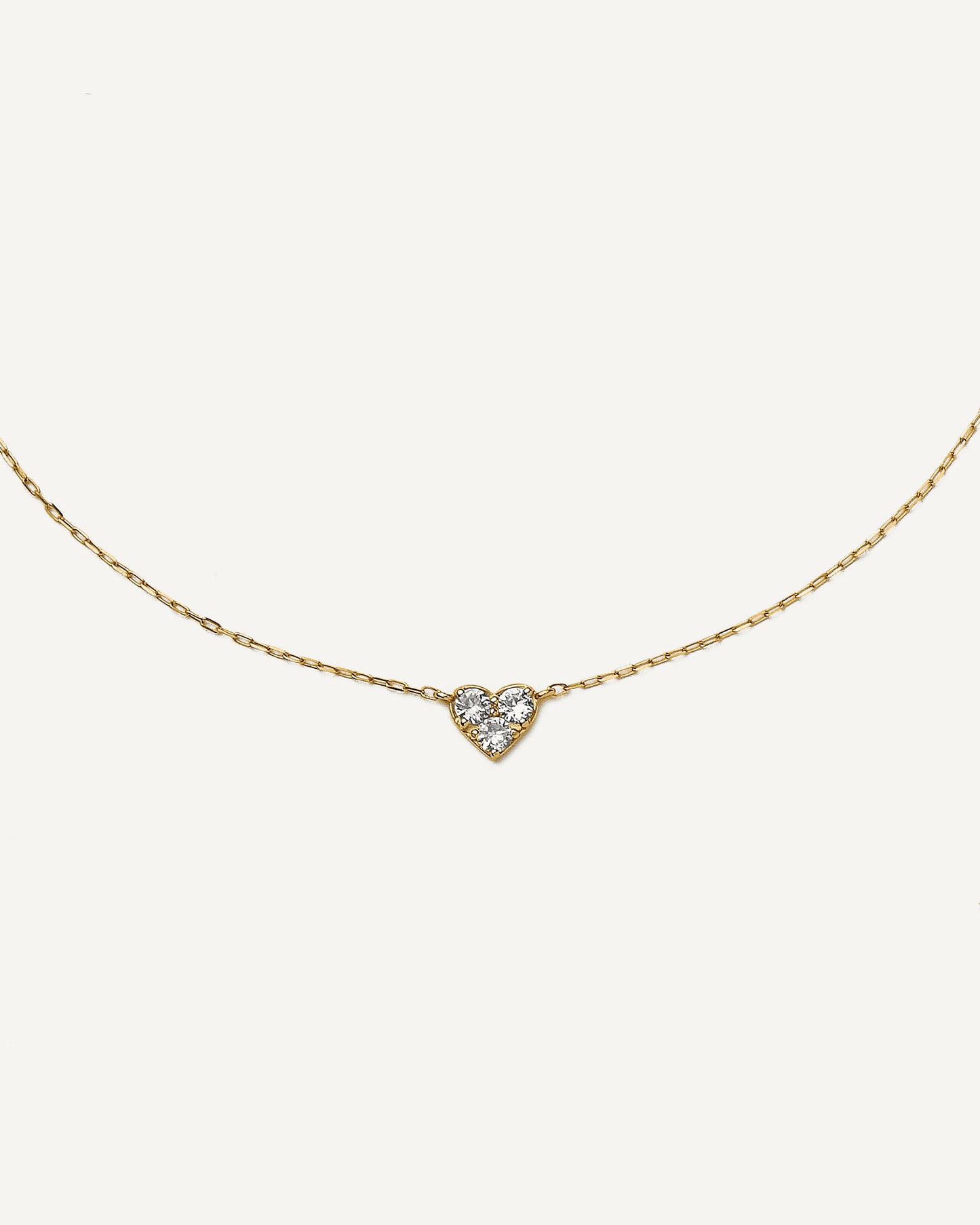 Colar Lia em Ouro 18k e Safiras Brancas