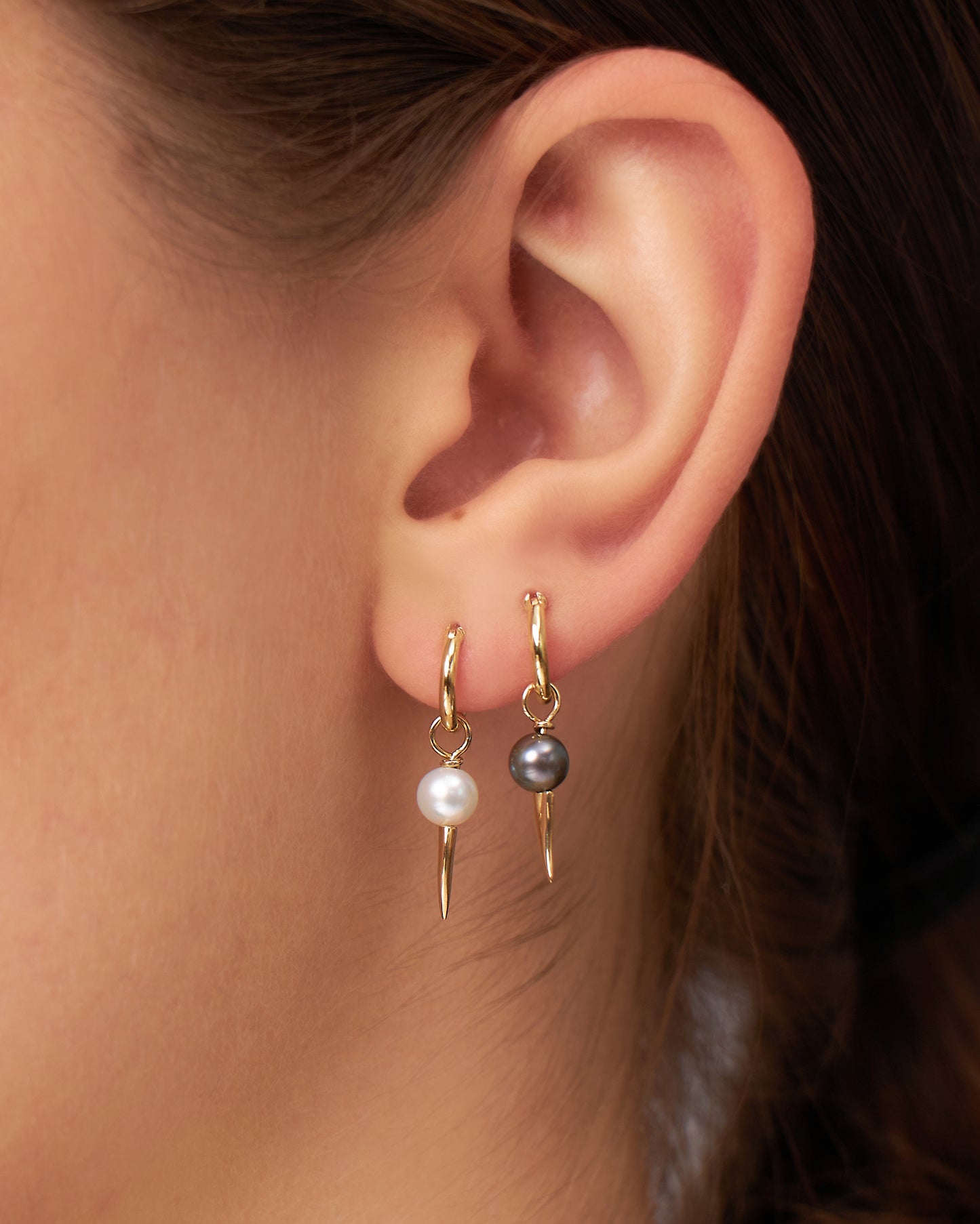 Argola Margot em Ouro 18K e Pérolas