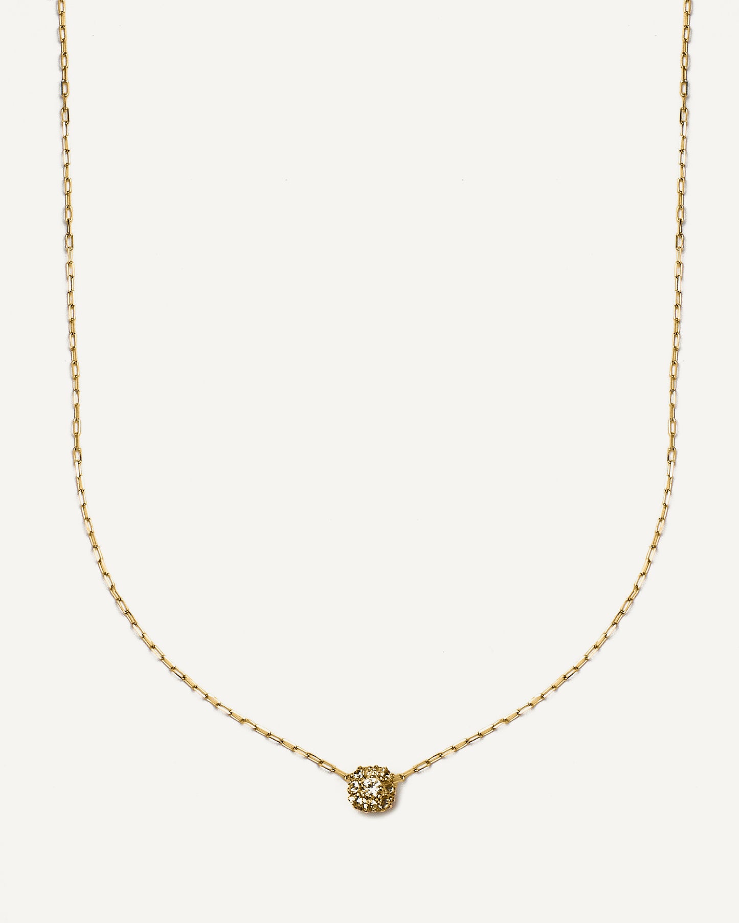 Colar Gloria em Ouro 18k e Safiras Brancas
