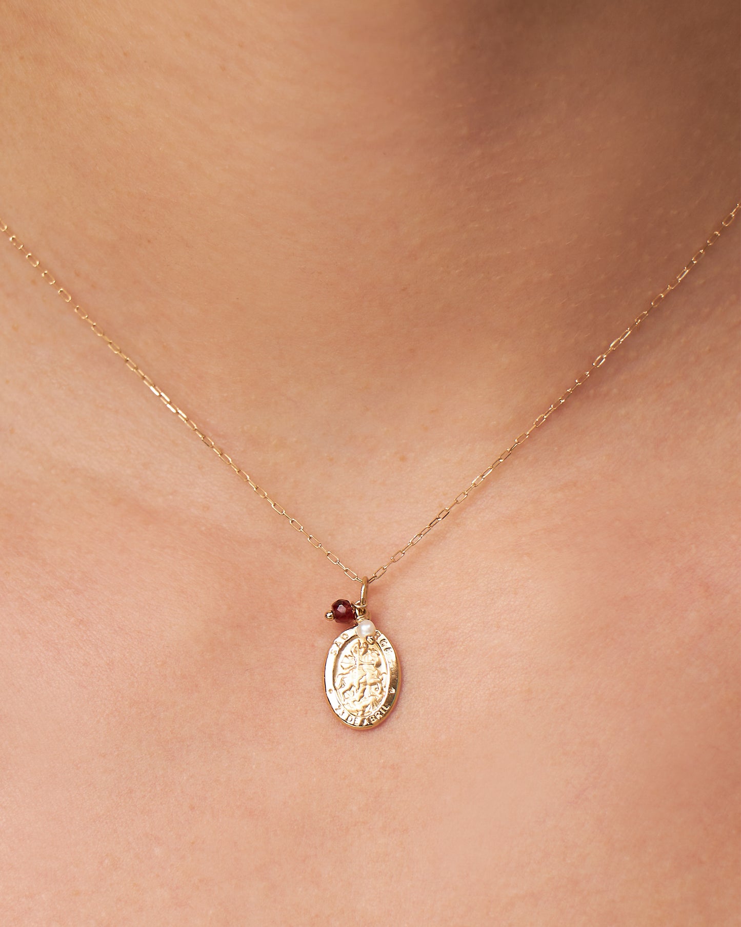 Pingente Medalha São Jorge em Ouro 18K