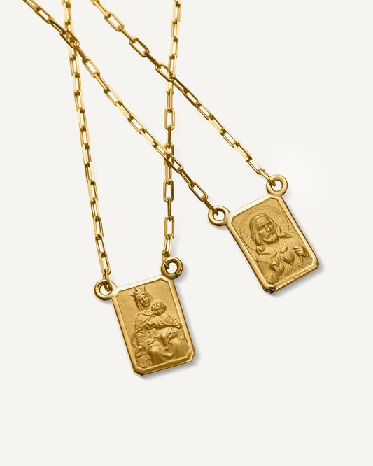 Escapulário Sacré em Ouro 18K