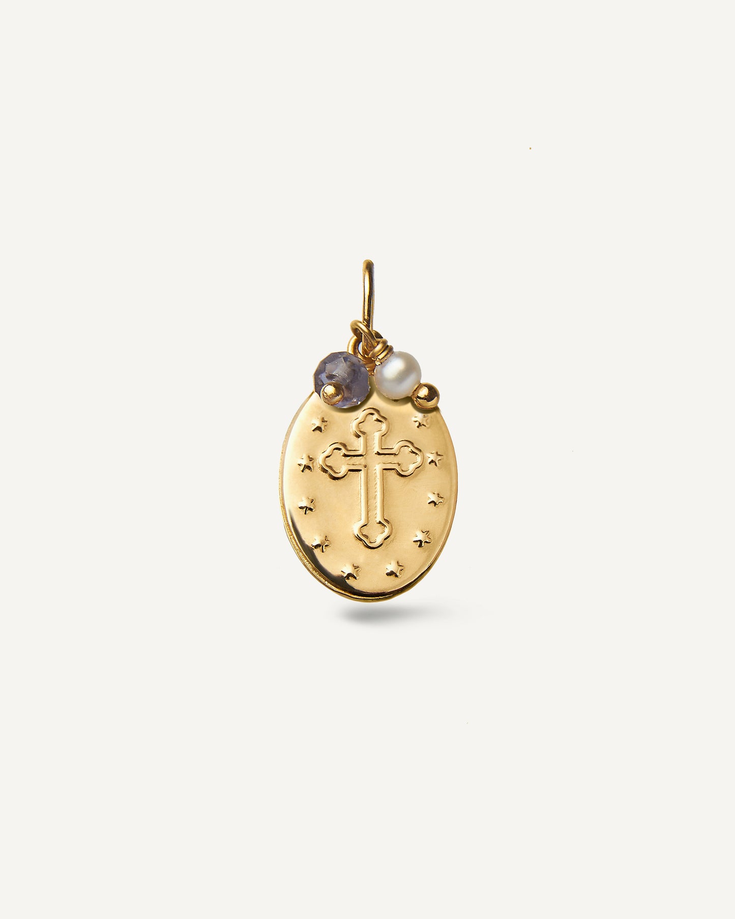Pingente Medalha Nossa Senhora Aparecida em Ouro 18K