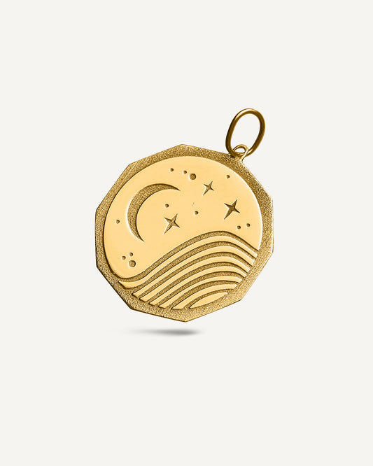 Pingente Papiro em Ouro 18K