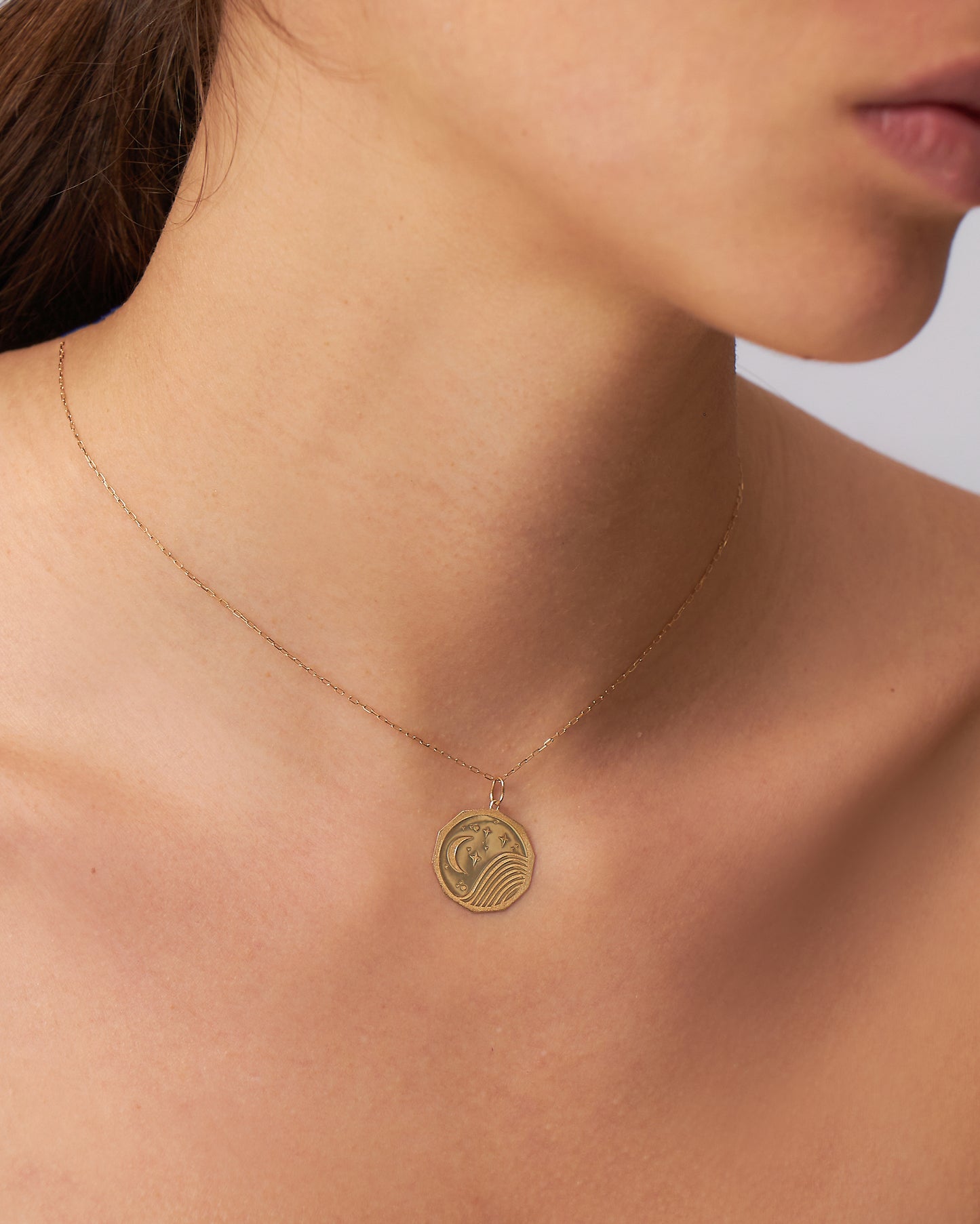 Pingente Papiro em Ouro 18K