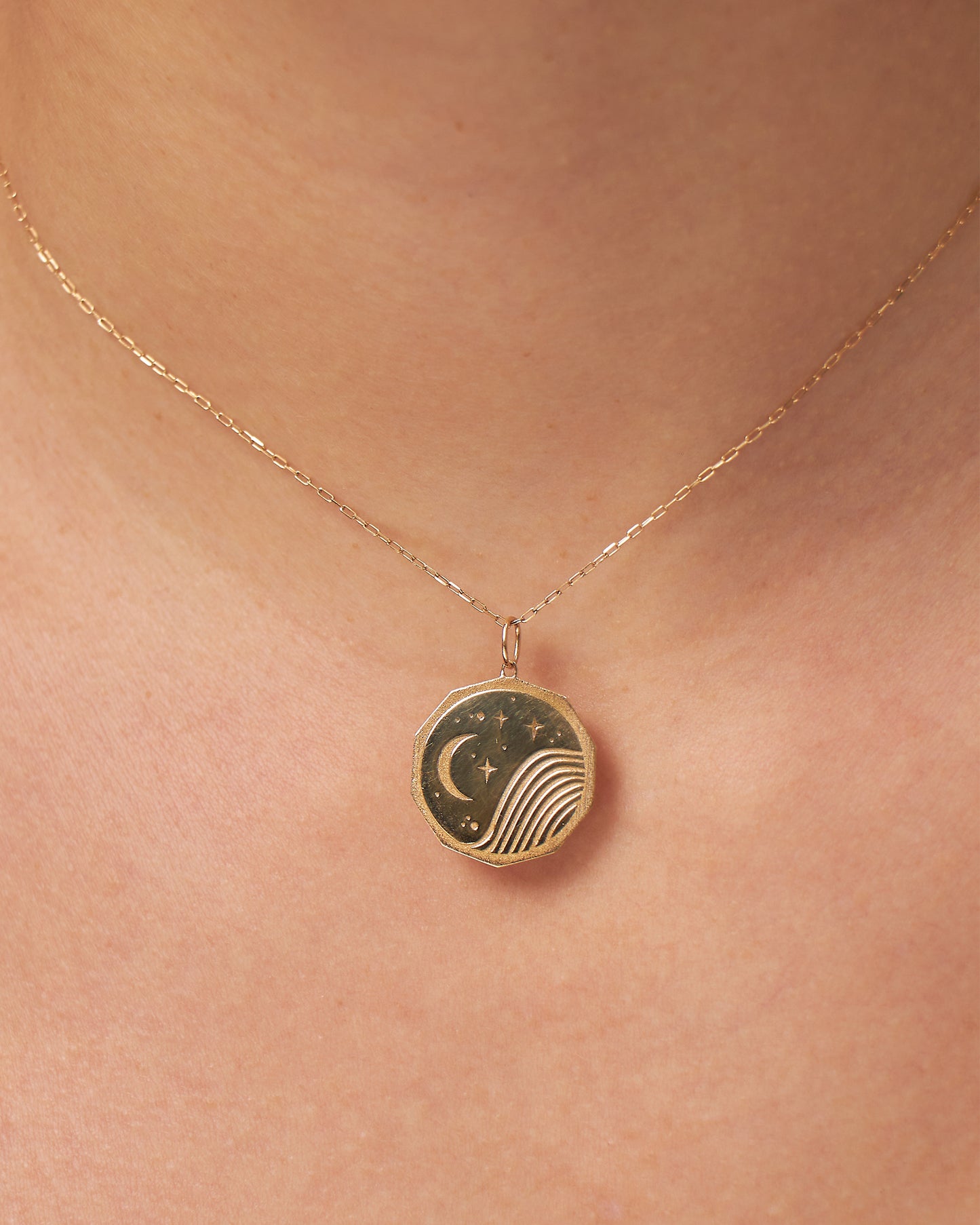 Pingente Papiro em Ouro 18K