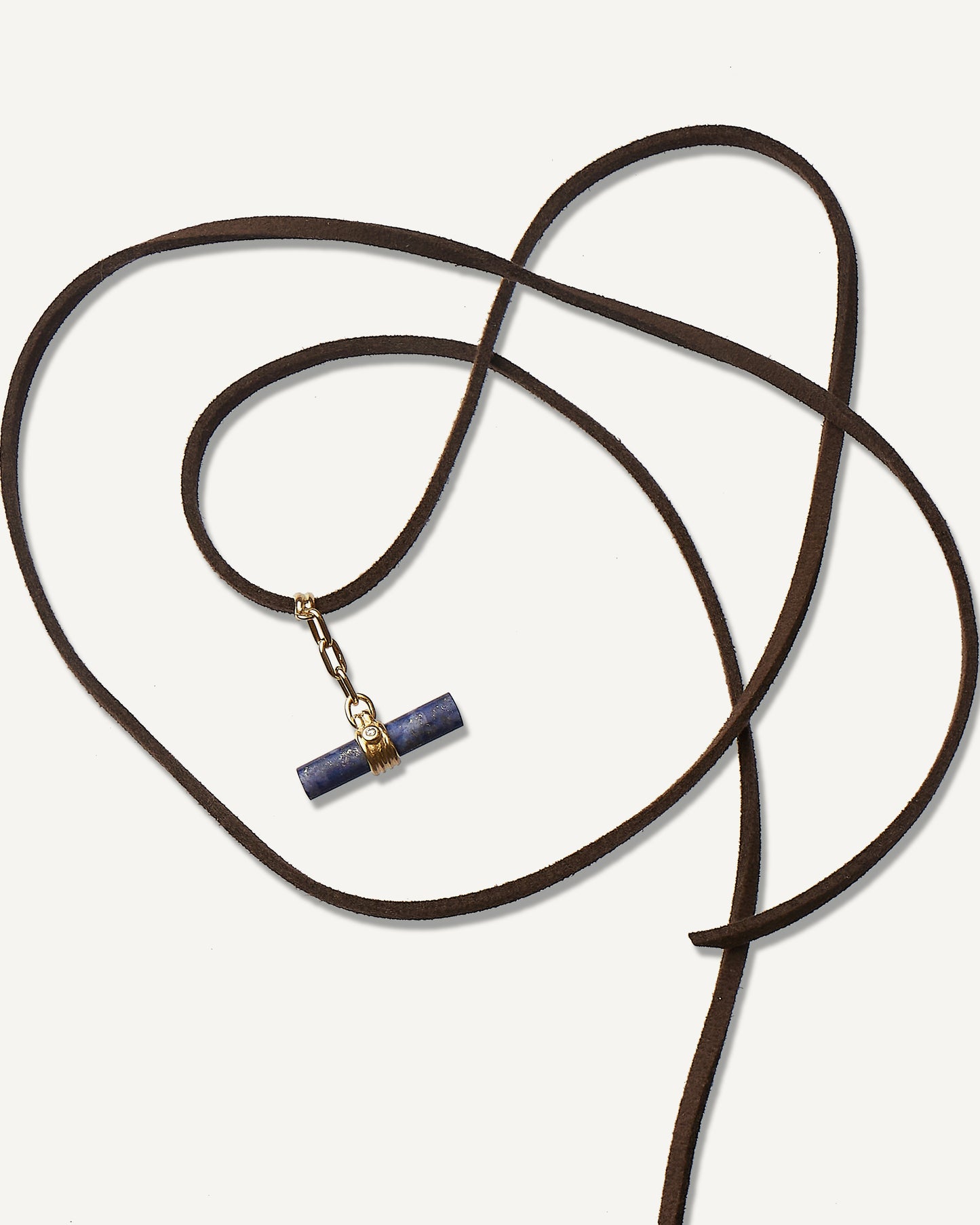 Pingente Nilo Lápis-Lazúli em Ouro 18K e Diamante