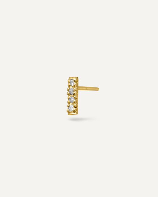 Brinco Unitário Helène Diamantes em Ouro 18K