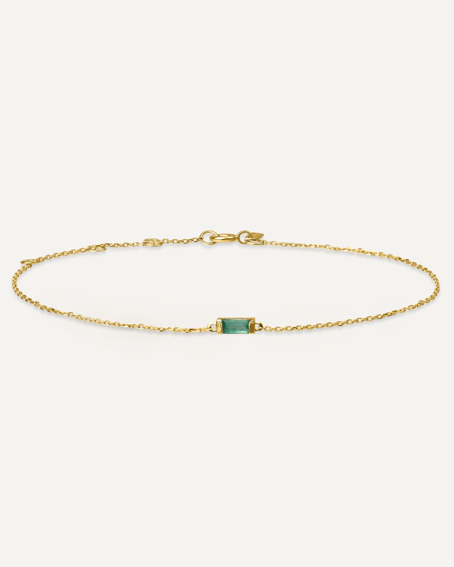 Pulseira Charlotte em Ouro 18K e Esmeralda