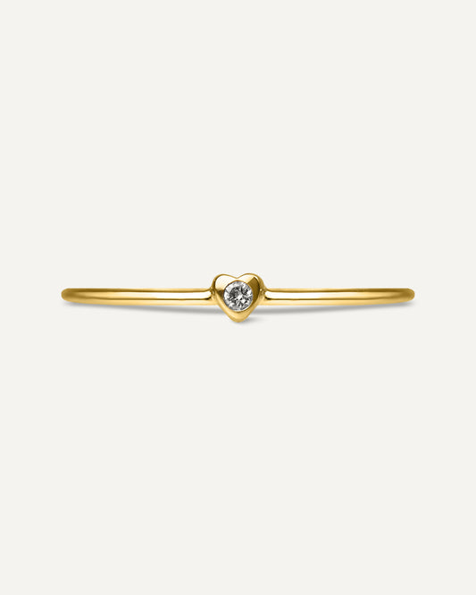 Anel Amour Diamante em Ouro 18K