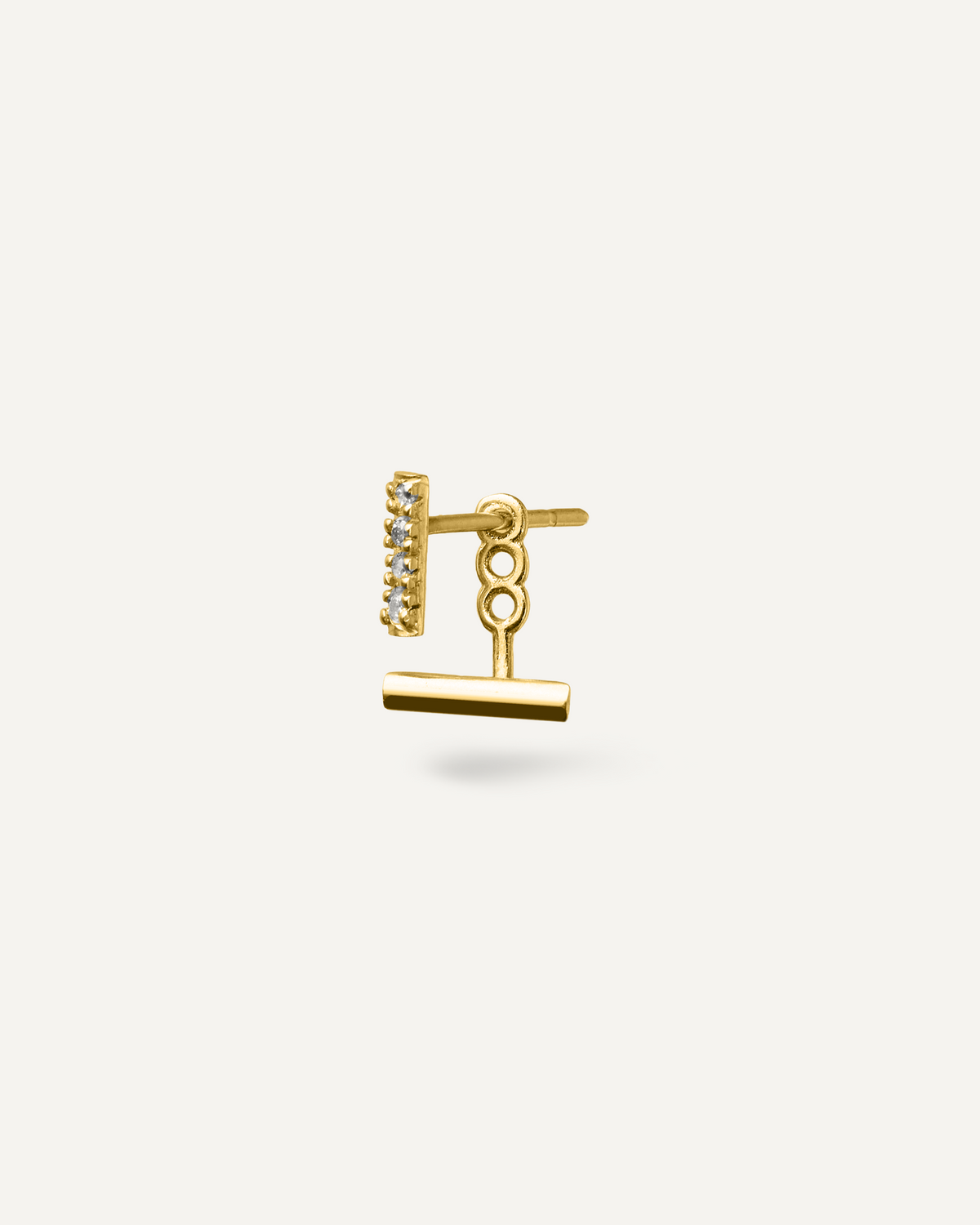 Ear Jacket Unitário Allure em Ouro 18K