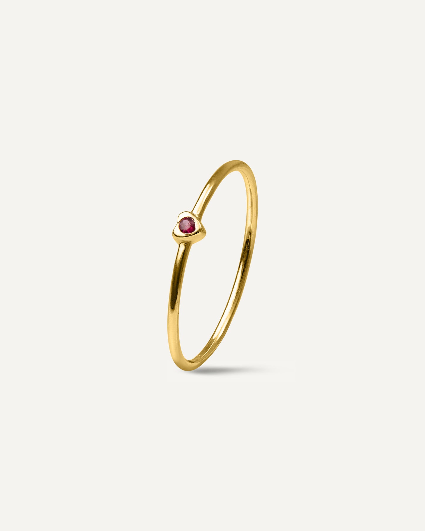 Anel Amour Rubi em Ouro 18K