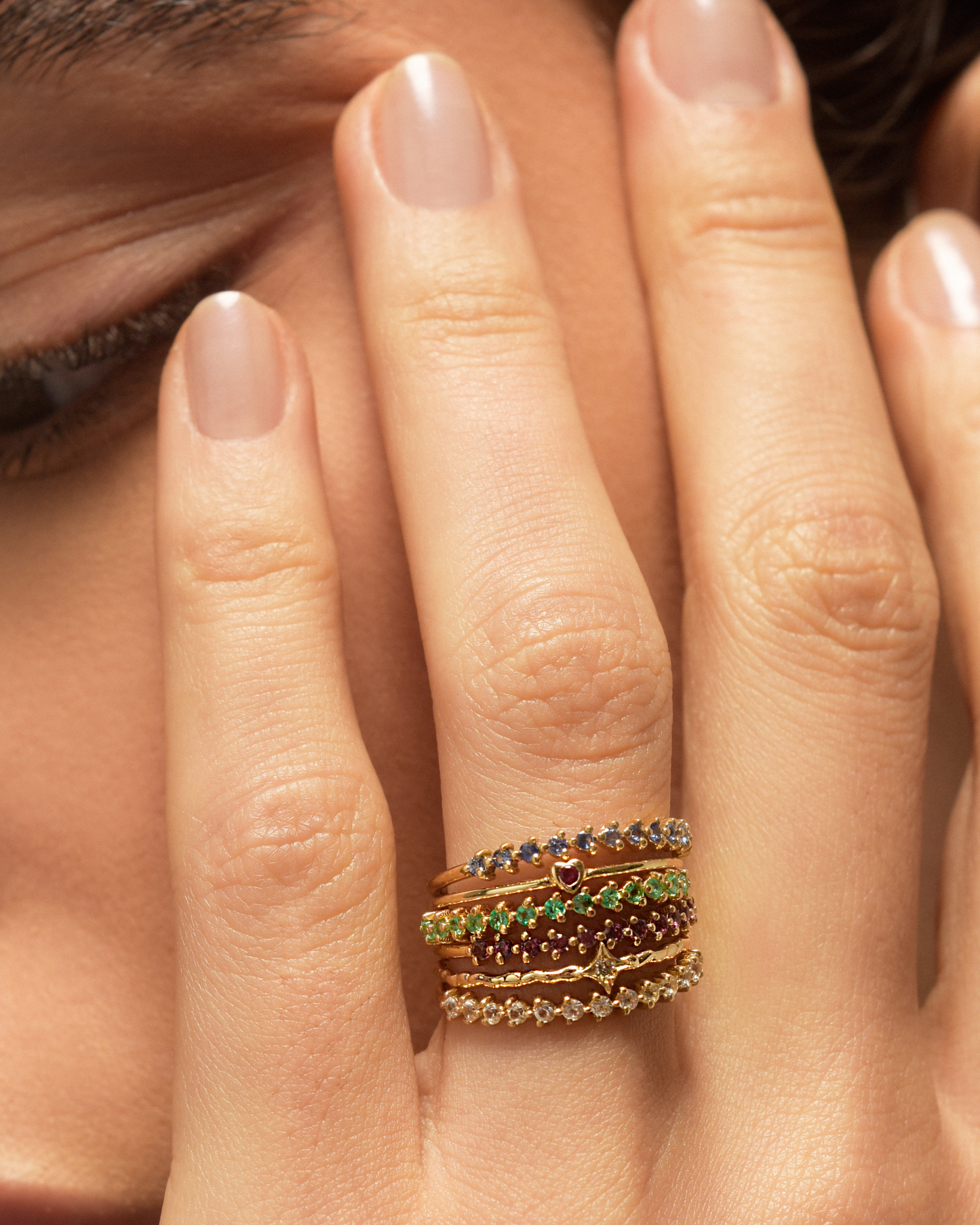 Anel Amour Rubi em Ouro 18K