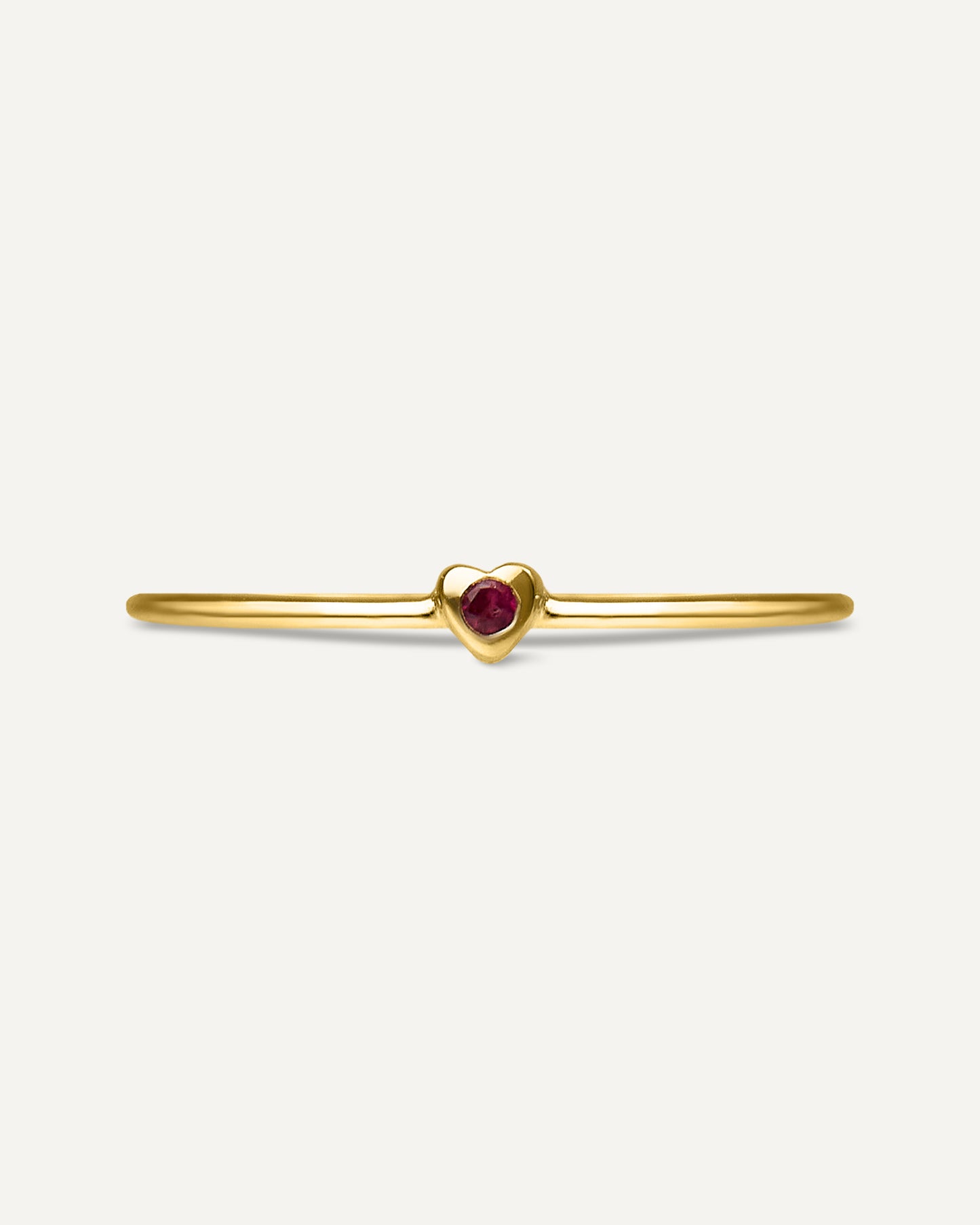 Anel Amour Rubi em Ouro 18K
