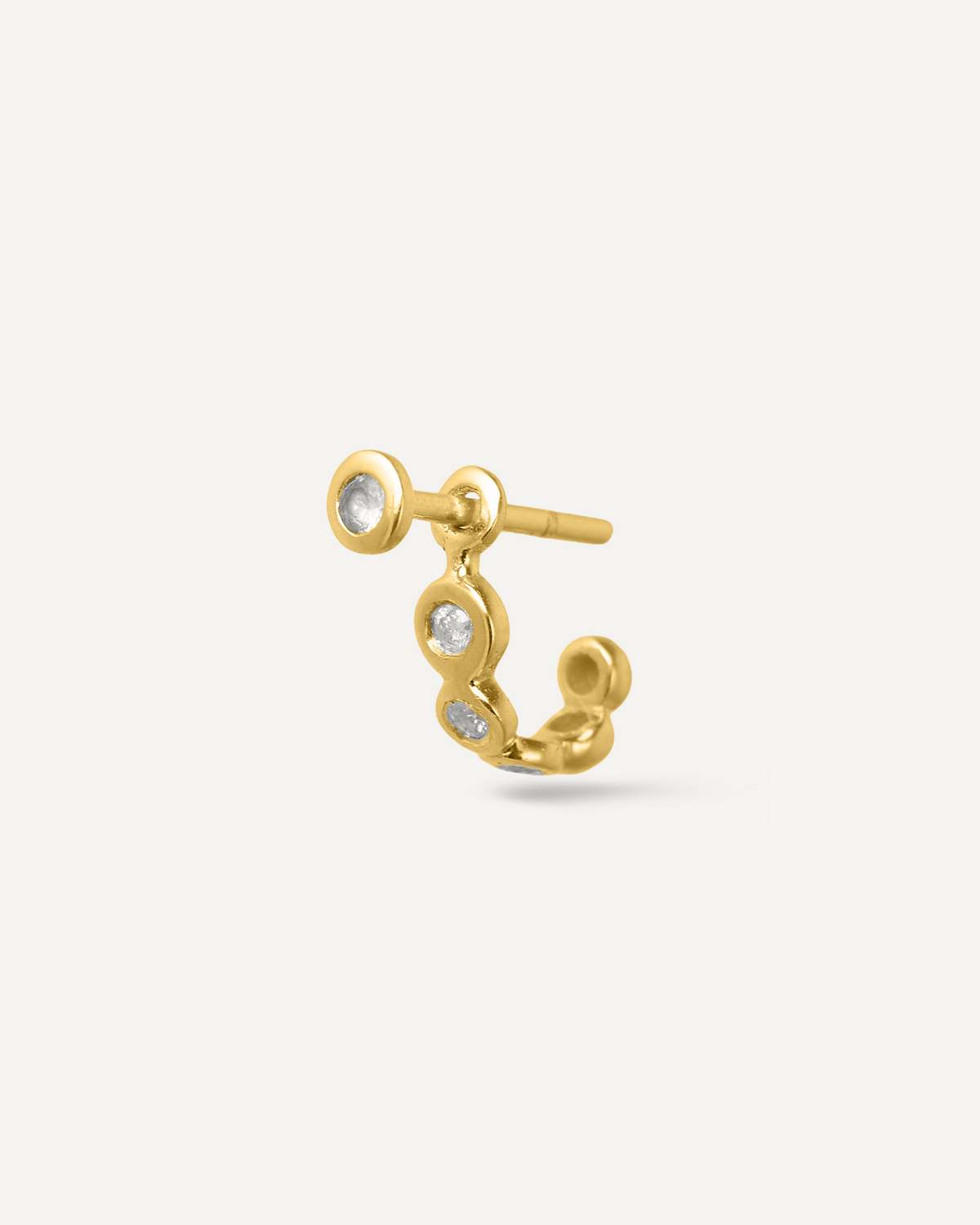Ear Jacket Unitário Argola Léonie Diamantes em Ouro 18K