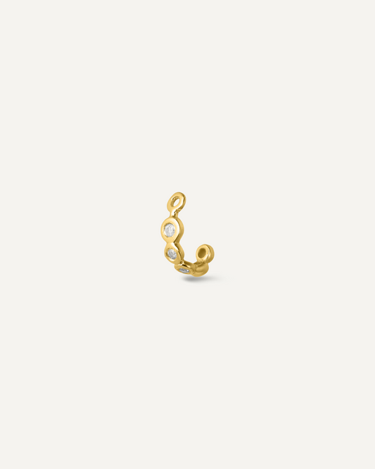 Ear Jacket Unitário Argola Léonie Diamantes em Ouro 18K