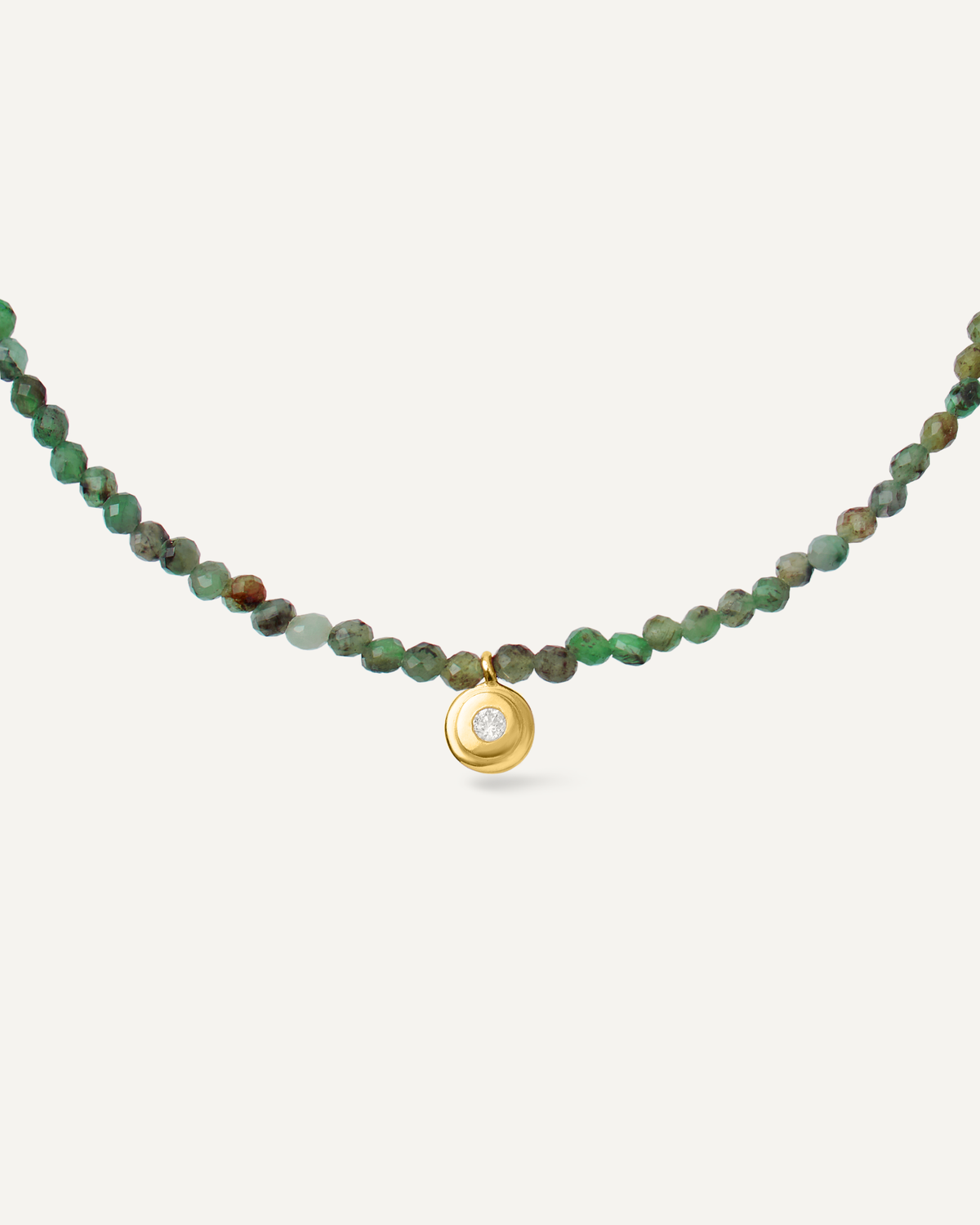 Colar Longo Adele Esmeraldas em Ouro 18K