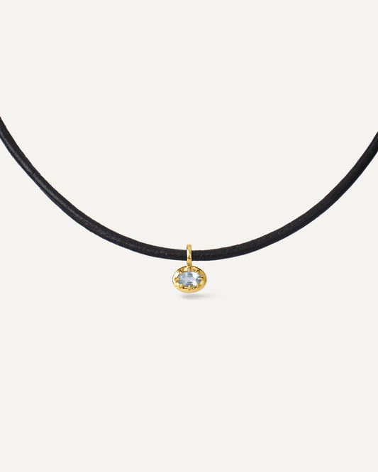 Colar Céline Água-Marinha em Ouro 18K