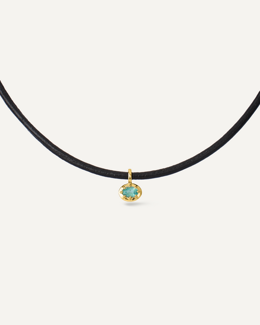 Colar Céline Esmeralda em Ouro 18K