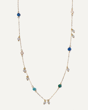 Colar Salinas em Ouro 18K com Pedras Coloridas